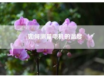 如何测量电机的温度