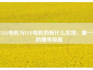 YB2电机与YFB电机的有什么区别，哪一种防爆等级高